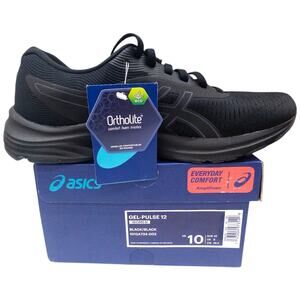 ASICS Gel Pulse 12 Running Shoes Sneakers Women's Size 10 Black